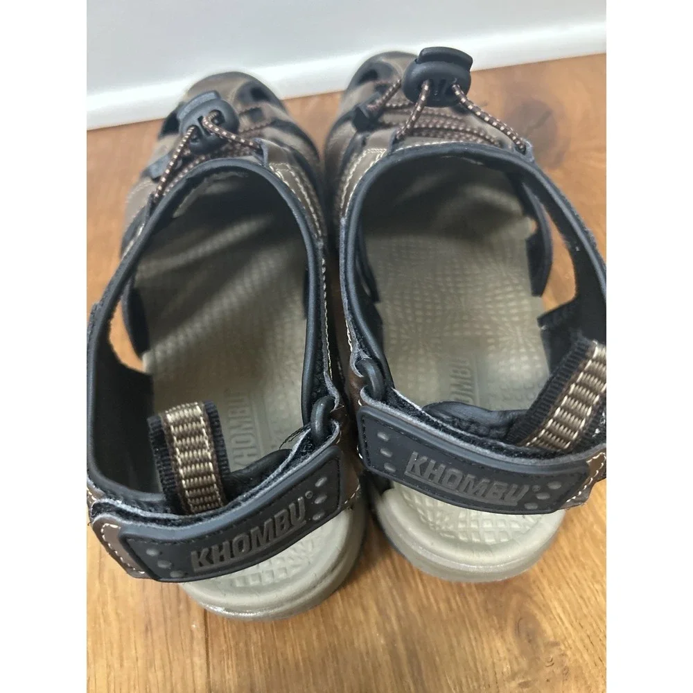KHOMBU COMFORT Size 9 Brown Fisherman Sandal Shoes Closed Toe